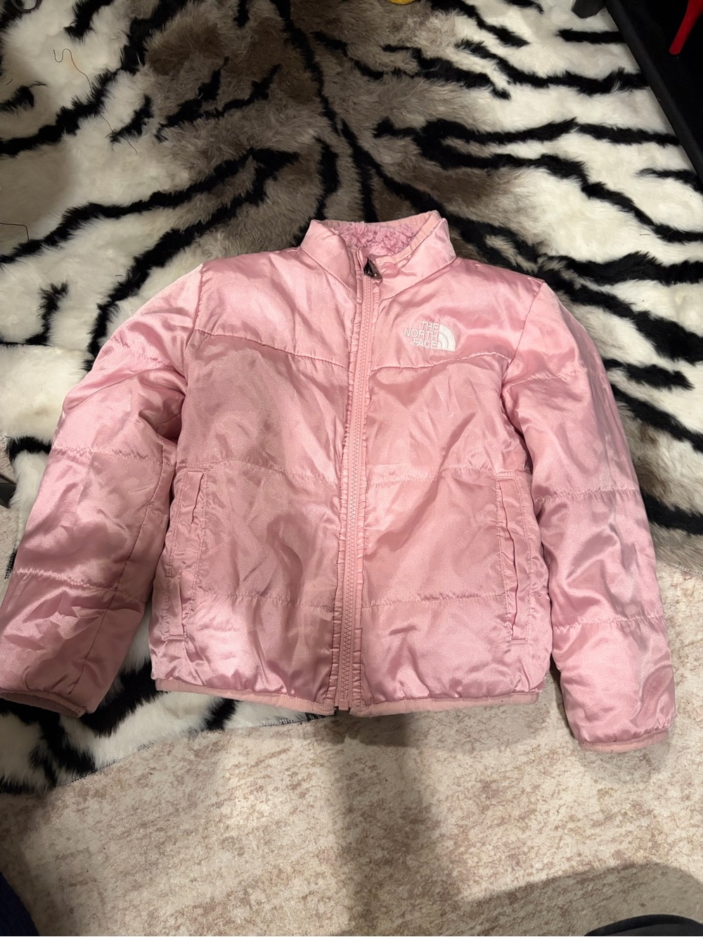 The North Face Kids Light Pink Puffer Jacket